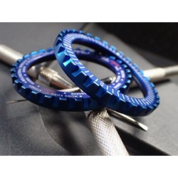 THE-DRACULA-ONE SATIN BLUE CUSTOM BEZEL F.SEIKO SKX007 7S26-020O DX-28-MBB