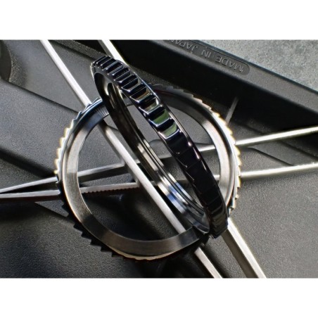 THE-SHARK-ONE BLACK PEARL - GUNMETAL CUSTOM BEZEL F.SEIKO SKX007 7S26-0200 DX-01-GM