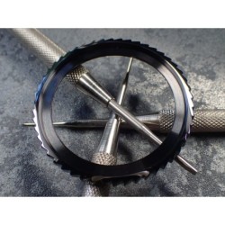 THE-SHARK-ONE BLACK PEARL - GUNMETAL CUSTOM BEZEL F.SEIKO SKX007 7S26-0200 DX-01-GM