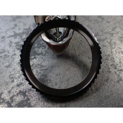 THE-SHARK-ONE BLACK PEARL - GUNMETAL CUSTOM BEZEL F.SEIKO SKX007 7S26-0200 DX-01-GM