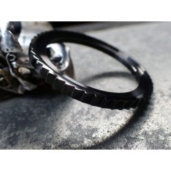 THE-SHARK-ONE BLACK PEARL - GUNMETAL CUSTOM BEZEL F.SEIKO SKX007 7S26-0200 DX-01-GM