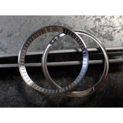 THE . HEAVY . METAL CNC BRUSHED INDEX CUSTOM ST.STEEL CHAPTER RING FOR NEW TURTLE SEIKO NTR-02-BRN