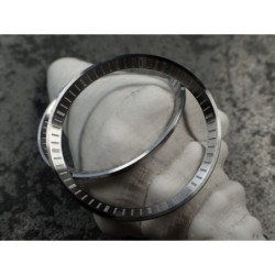 THE . HEAVY . METAL CNC BRUSHED INDEX CUSTOM ST.STEEL CHAPTER RING FOR NEW TURTLE SEIKO NTR-02-BRN