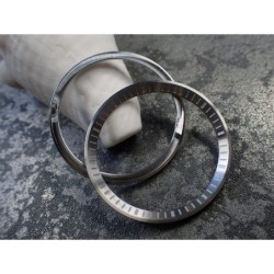 THE . HEAVY . METAL CNC BRUSHED INDEX CUSTOM ST.STEEL CHAPTER RING FOR NEW TURTLE SEIKO NTR-02-BRN