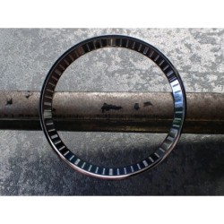 THE . HEAVY . METAL BLACK PEARL INDEX CUSTOM ST.STEEL CHAPTER RING FOR NEW TURTLE SEIKO NTR-02-GNPN