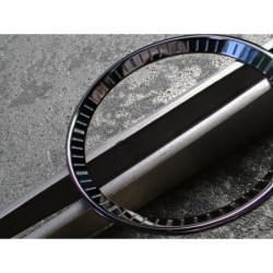 THE . HEAVY . METAL BLACK PEARL INDEX CUSTOM ST.STEEL CHAPTER RING FOR NEW TURTLE SEIKO NTR-02-GNPN