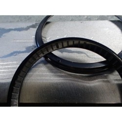 THE . HEAVY . METAL POLISHED BLACK INDEX CUSTOM ST.STEEL CHAPTER RING FOR NEW TURTLE SEIKO NTR-02-PBN