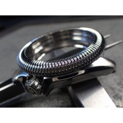 THE-ANA-PILOT-ONE POLISHED CUSTOM BEZEL FOR SEIKO SKX007/09 DX-30-AP-P
