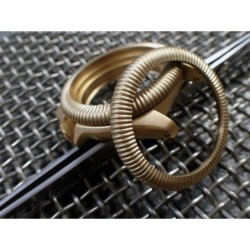 THE-ANA-PILOT-ONE SATIN GOLD CUSTOM BEZEL FOR SEIKO SKX007/09 DX-30-AP-SG