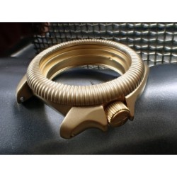 THE-ANA-PILOT-ONE SATIN GOLD CUSTOM BEZEL FOR SEIKO SKX007/09 DX-30-AP-SG