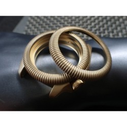 THE-ANA-PILOT-ONE SATIN GOLD CUSTOM BEZEL FOR SEIKO SKX007/09 DX-30-AP-SG