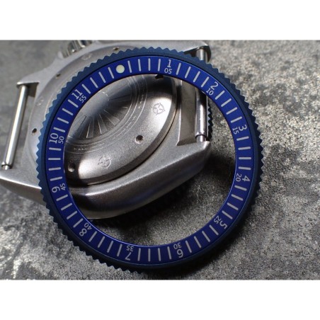 THE . S.COIN.90 .ONE - SATIN BLUE . CUSTOM BEZEL F.SEIKO SKX007 7S26-0200 CASE DX.S-20-BBS