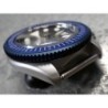 THE . S.COIN.90 .ONE - SATIN BLUE . CUSTOM BEZEL F.SEIKO SKX007 7S26-0200 CASE DX.S-20-BBS
