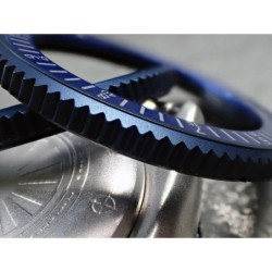 THE . S.COIN.90 .ONE - SATIN BLUE . CUSTOM BEZEL F.SEIKO SKX007 7S26-0200 CASE DX.S-20-BBS