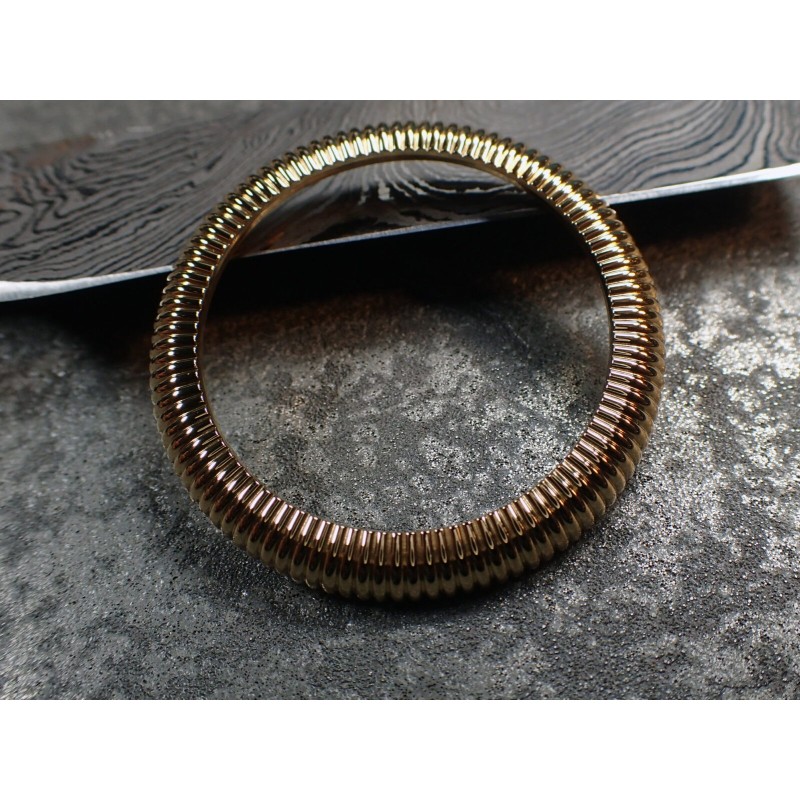 THE-ANA-PILOT-ONE SHINNY GOLD CUSTOM BEZEL FOR SEIKO SKX007/09 DX-30-AP-GSS