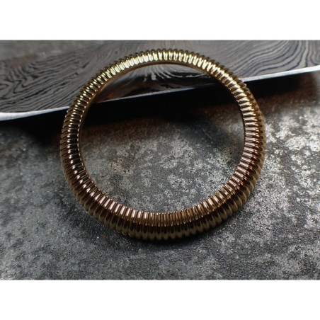 THE-ANA-PILOT-ONE SHINNY GOLD CUSTOM BEZEL FOR SEIKO SKX007/09 DX-30-AP-GSS