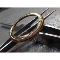 THE-ANA-PILOT-ONE SHINNY GOLD CUSTOM BEZEL FOR SEIKO SKX007/09 DX-30-AP-GSS