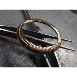 THE-ANA-PILOT-ONE SHINNY GOLD CUSTOM BEZEL FOR SEIKO SKX007/09 DX-30-AP-GSS