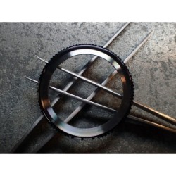 THE . S.COIN.90 .ONE - HIGH POLISHED GUNMETAL . CUSTOM BEZEL F.SEIKO SKX007 7S26-0200 CASE DX.S-20-GGP