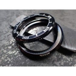 THE . S.COIN.90 .ONE - HIGH POLISHED GUNMETAL . CUSTOM BEZEL F.SEIKO SKX007 7S26-0200 CASE DX.S-20-GGP