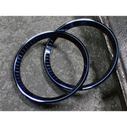 THE . HEAVY . METAL POLISHED BLUE INDEX CUSTOM ST.STEEL CHAPTER RING FOR NEW TURTLE SEIKO NTR-02-PMN