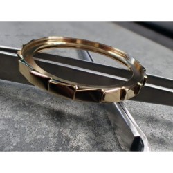 THE-S.LONG.SHARK.ONE  MK.II HIGH POLISHED GOLD CUSTOM BEZEL F.SEIKO SKX007 7S26-020O DX.S-7-SSG