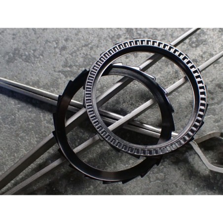 THE-S.LONG.SHARK.ONE  MK.II HIGH POLISHED BLACK CUSTOM BEZEL F.SEIKO SKX007 7S26-020O DX.S-7-SSB