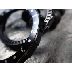 THE-S.LONG.SHARK.ONE  MK.II BLACK PEARL - HIGH POLISHED GUNMETAL - CUSTOM BEZEL F.SEIKO SKX007 7S26-020O DX.S-7-SGNG