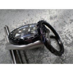 THE-S.LONG.SHARK.ONE  MK.II BLACK PEARL - HIGH POLISHED GUNMETAL - CUSTOM BEZEL F.SEIKO SKX007 7S26-020O DX.S-7-SGNG