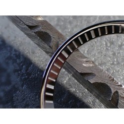 THE . HEAVY . METAL POLISHED STAINLESS INDEX CUSTOM ST.STEEL CHAPTER RING FOR NEW TURTLE SEIKO NTR-02-PPN