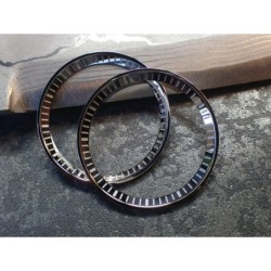 THE . HEAVY . METAL POLISHED STAINLESS INDEX CUSTOM ST.STEEL CHAPTER RING FOR NEW TURTLE SEIKO NTR-02-PPN