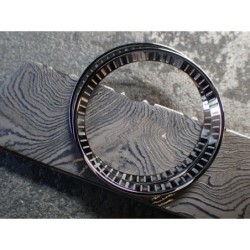 THE . HEAVY . METAL POLISHED STAINLESS INDEX CUSTOM ST.STEEL CHAPTER RING FOR NEW TURTLE SEIKO NTR-02-PPN