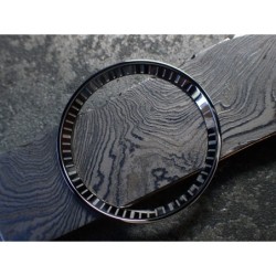 THE . HEAVY . METAL POLISHED STAINLESS INDEX CUSTOM ST.STEEL CHAPTER RING FOR NEW TURTLE SEIKO NTR-02-PPN