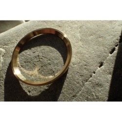 THE . HEAVY . METAL HIGH POLISHED GOLD CUSTOM ST.STEEL CHAPTER RING FOR NEW TURTLE SEIKO NTR-01-HPG