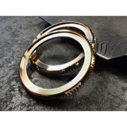 THE . S.COIN.90 .ONE - HIGH POLISHED GOLD . CUSTOM BEZEL F.SEIKO SKX007 7S26-0200 CASE DX.S-20-SSG