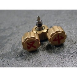 THE- OSC SATIN GOLD KRAFTWERK.ONE OSC CUSTOM CROWN F.SEIKO SKX007 7S26-0200 CR-03-GGS