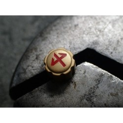 THE- OSC SATIN GOLD KRAFTWERK.ONE OSC CUSTOM CROWN F.SEIKO SKX007 7S26-0200 CR-03-GGS