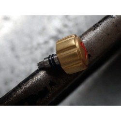 THE- OSC SATIN GOLD KRAFTWERK.ONE OSC CUSTOM CROWN F.SEIKO SKX007 7S26-0200 CR-03-GGS