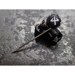 THE- OSC SATIN BLACK KRAFTWERK.ONE OSC CUSTOM CROWN F.SEIKO SKX007 7S26-0200 CR-03-BBB