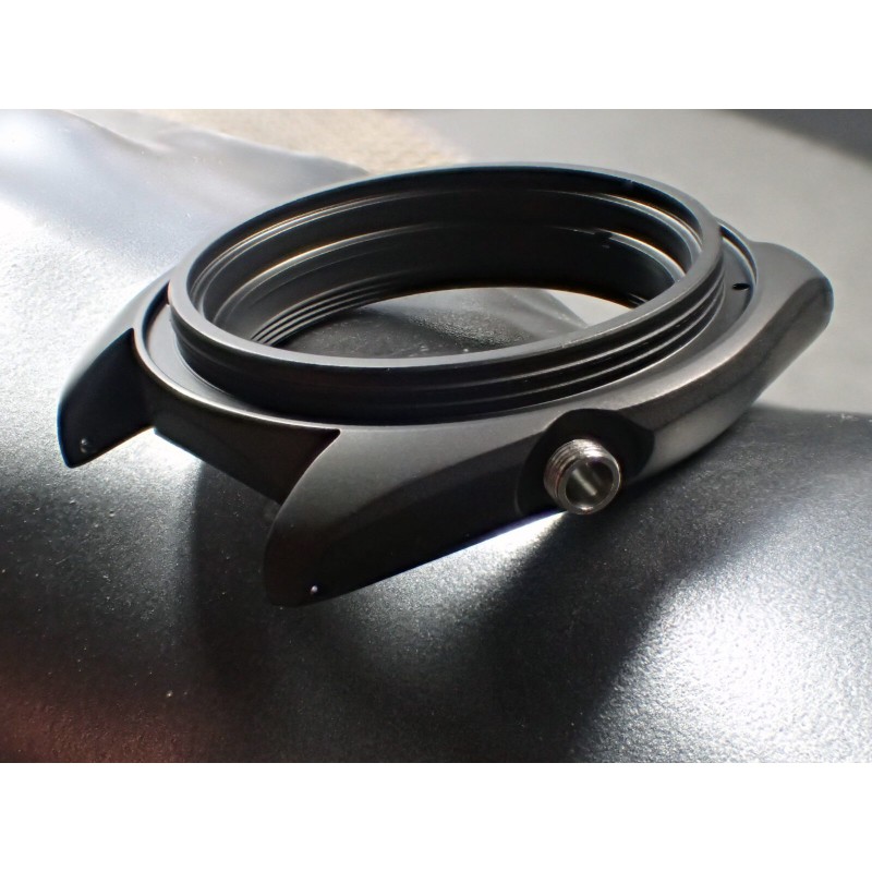 THE-200-NCR-ONE SATIN BLACK NCR NO CROWN GUARD 200 meters SKX SPARE  CASE C-02-BBS (Kopia)